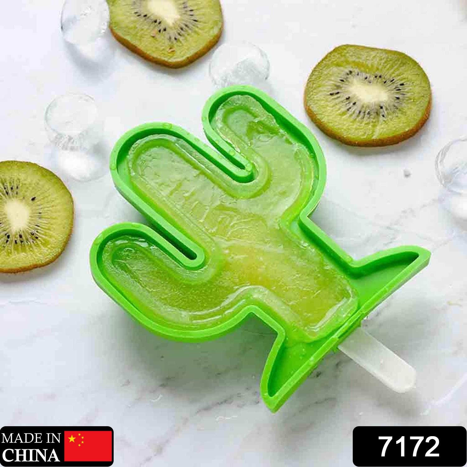 7172 Cactus Shape Mold Durable Cactus Shape Ice Cream Mould Silicone Popsicle Mold Ice Pop DIY Kitchen Tool Ice Molds DeoDap 7172 Cactus Shape Mold Durable Cactus Shape Ice Cream Mould Silicone Popsicle Mold Ice Pop DIY Kitchen Tool Ice Molds DeoDap